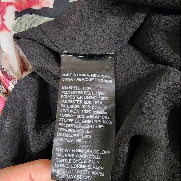 WHBM Floral godet pleat dress dark romantic feminine garden farie size XS - Picture 12 of 12